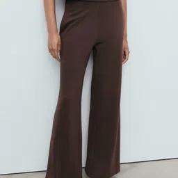 MANGO Women Mid-Rise Straight Fit Trousers-image-75
