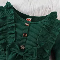 THOILLLING Girls Bow Detail A-Line Midi Dress image 3