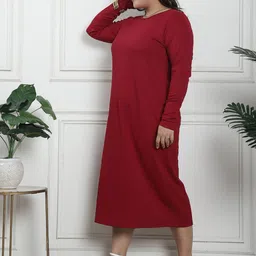 thkgrlz Puff Sleeve A-Line Midi Dress image 4
