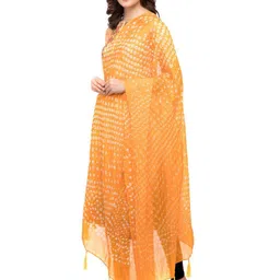 A R SILK DUPATTA HUB Woven Design Bandhani Dupatta image 3