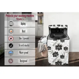 The Furnishing Tree PVC Washing Machine Cover Fully-Automatic Top Loading Compatible for LG, 6 Kg, image 2