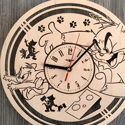 QEZNEF Beige Solid Traditional Wall Clock-picture-19