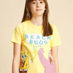 Vero Moda Girls Printed Pockets T-shirt-image-34