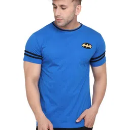 Blisstone Round Neck Applique Slim Fit Cotton Casual T-shirt-picture-15