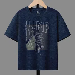 CODEZ Pack Of 3 Boys Cotton Typography Printed Round Neck Regular Fit T-Shirt image 3