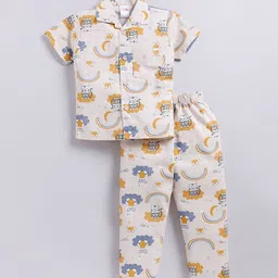 NAUTI KIDZ Boys Pure Cotton Printed Night suit-picture-30