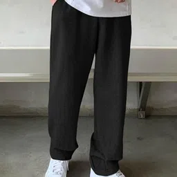 YOU FOREVER Men Original High-Rise Baggy Regular Trousers image 2