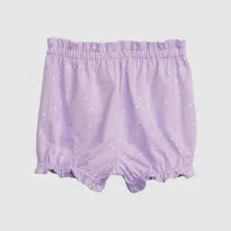GAP Girls Polka Dot-Printed Mid-Rise Organic Pure Cotton Shorts image 2