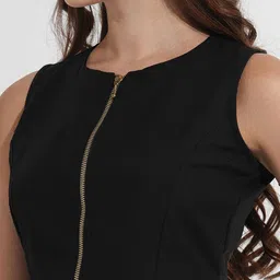 Murcia Trendy Round Neck Sleeveless Opaque Top image 3