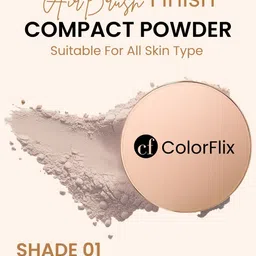 COLORFLIX AirBrush Matte Finish Compact Powder SPF 30 With Vitamin C - 9 g - Peach Pink image 5