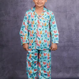 Biglilpeople Kids Printed Full Sleeves Night suit-picture-10