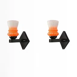 SOMIL Orange Cylinder Glass Wall Lamps-image-73