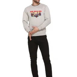 Obaan Men Typography Printed Round Neck Long Sleeves Sweatshirt-image-45