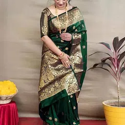 Moda Rapido Woven Design Zari Banarasi Saree-picture-28