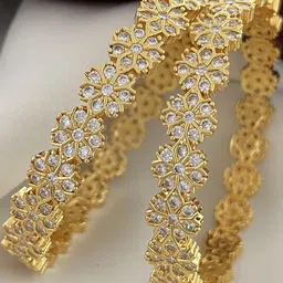 FIRST TOUCH White Brass Bangle image 2