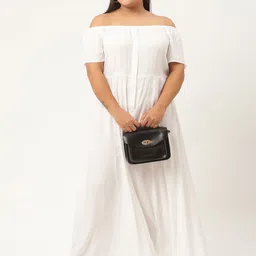 theRebelinme Off-Shoulder A-Line Maxi Dress image 4