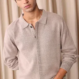 Mr Bowerbird Shirt Collar Front-Open Sweater-picture-10