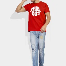 Greylongg Yorksteadd 2076 Typography Printed Round Neck Casual T-shirt image 2