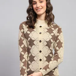 Monte Carlo Women Cable Knit Woollen Cardigan-picture-32