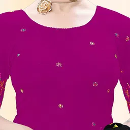 TANISHM FEB TEX Embroidered Saree Blouse image 2