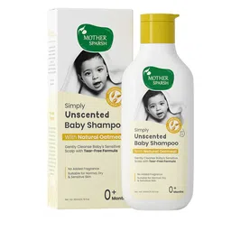 Mother Sparsh Simply Unscented Baby Shampoo With Natural Oatmeal - 200ml-image-74
