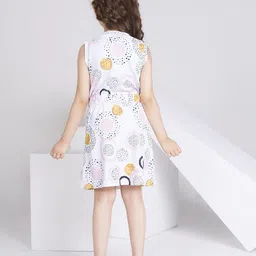 Peppermint Floral Print A-Line Dress image 4