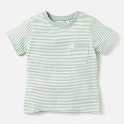 Juniors by Babyshop Crocodile Applique Dungaree and Striped T shirt image 2