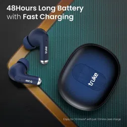 truke Buds A1 F61 TWS Earbuds with Active Noise Cancellation (IPX4 Water Resistant, Fast Charging, Blue) image 4