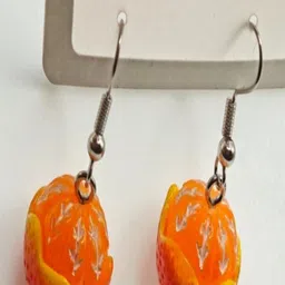 SAPRAA TRENDS Silver-Plated Plastic Contemporary Drop Earrings image 3