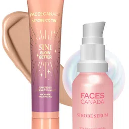 FACES CANADA Set Of 2 Strobe Serum- 15ml & CC Tint - 18ml -Sunset Glaze-picture-21