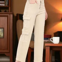 DressBerry Women Straight Fit High-Rise Stretchable Jeans image 3