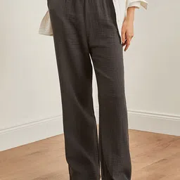 Olalook Women High-Rise Trousers-image-8