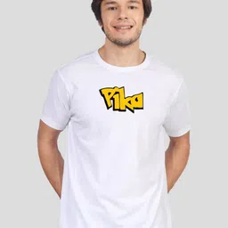 Greylongg Men Typography Printed Round Neck Cotton Pokemon T-shirt-picture-11