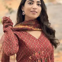 SHISHKALA Women Floral Printed Tiered Kurta with Trousers & With Dupatta image 4