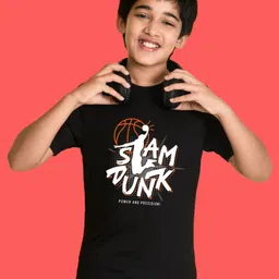 NUSYL Boys Typography Printed Round Neck Cotton T-shirt-image-57