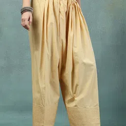 Moda Rapido Women Loose Fit Cotton Salwar image 2