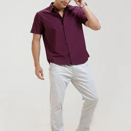 Basics Men Relaxed Tapered Fit Trousers-picture-25