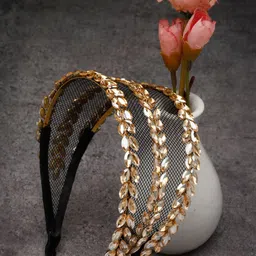 VOGUE HAIR ACCESSORIES Women Tripple Line Hairband-image-20