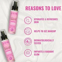 Jaquline USA Lumi Glo Shimmer Makeup Setter Spray With Vitamin E - 110 ml image 5