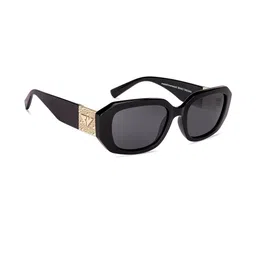 Vincent Chase Women Black Lens & Black Rectangle Sunglasses With UV Protected Lens image 3