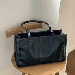 StyleCast Textured Detachable Sling Strap Zip Structured Tote Bag-image-95