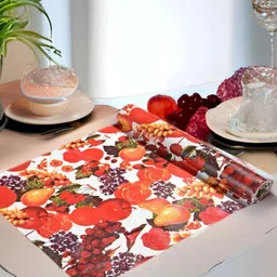 REVEXO Red & White Printed Water-Resistant Shelf Liner-picture-24