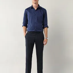 Arrow Classic Vertical Striped Opaque Pure Cotton Formal Shirt image 5