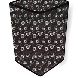 The Furnishing Tree Washing Machine Cover Floral Pattern Dark Brown Compatible for Whirlpool 7.2 Kg image 2