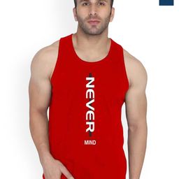 SLOWLORIS Pack Of 2 Printed Round Neck Sleeveless Bio-Wash Gym Vests-picture-15