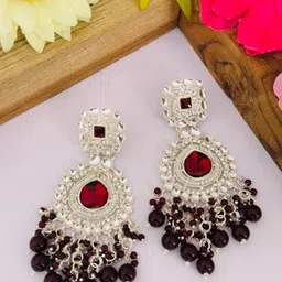 HHJEWELRY Multi Brass Earrings-picture-36