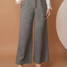 Chemistry Women Relaxed Straight Fit Pleated Trousers-image-94