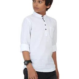 Rocket Science Boys White Kurtas image 3