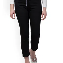 Ira Collections Women Comfort Jogger Mid-Rise Cropped Stretchable Jeans-image-26