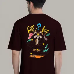 SZN Men Bugs Bunny Graphic Printed Round Neck Cotton T-shirt image 5